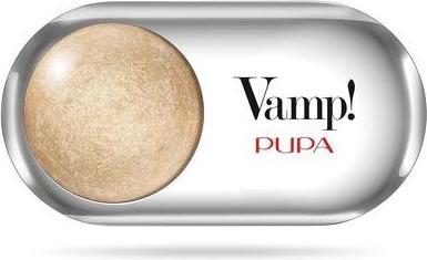 Actual product image Pupa Milano Highly pigmented eyeshadows Vamp! (Compact Eyeshadow) 1.5 g - Shade: 201 Champagne (201 Champagne Gold)