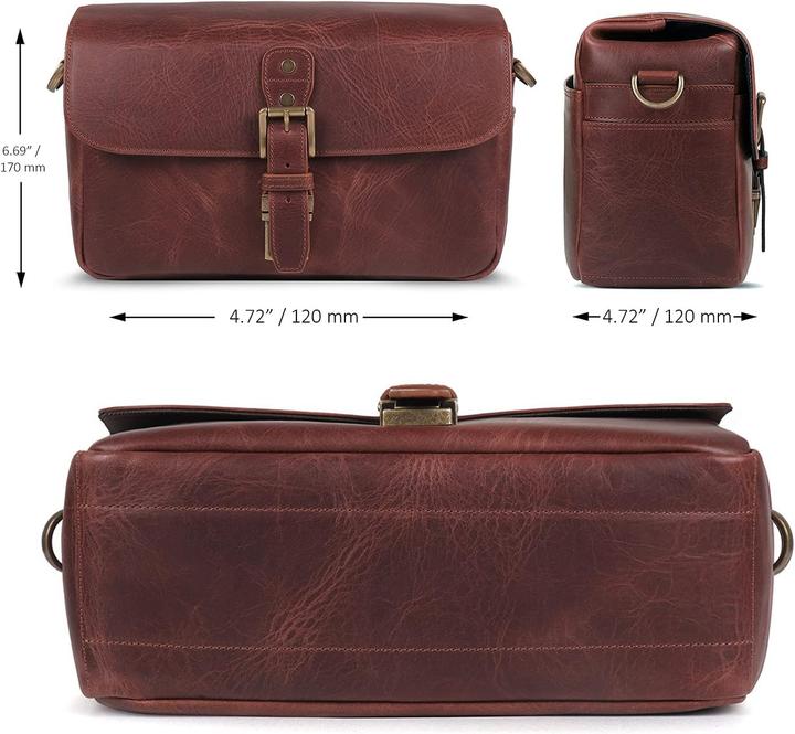 Produktbild MegaGear Torres Oberleder Kameratasche (Kamera Schultertasche)