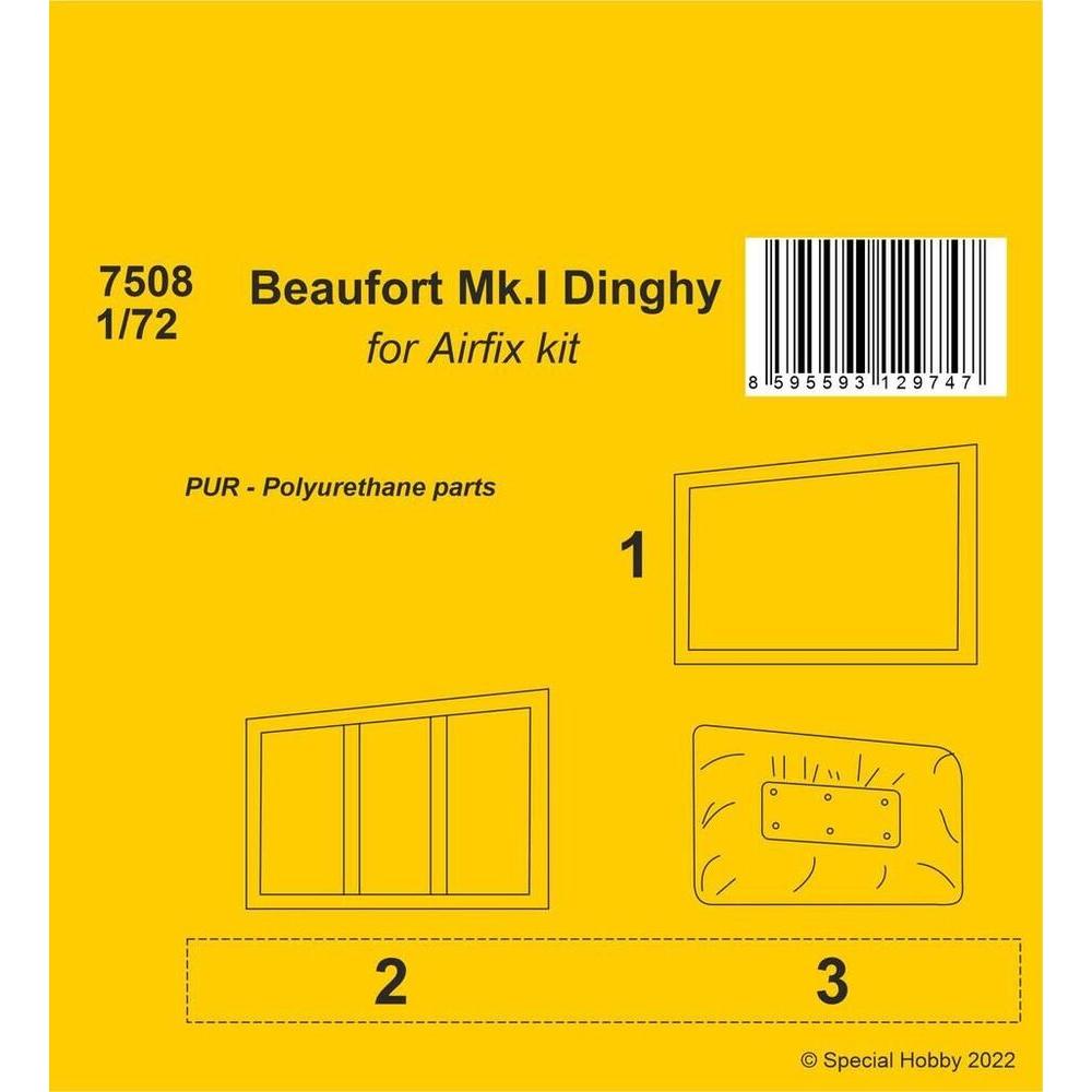 CMK Beaufort Mk.I Dinghy 1/72 / for Airfix kit