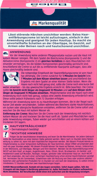 Image du produit dm Balea Crème décolorante pour cheveux