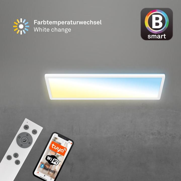 Produktbild Briloner TAVA B smart WiFi +Bluetooth ultra flat CCT LED Panel (3000 lm)