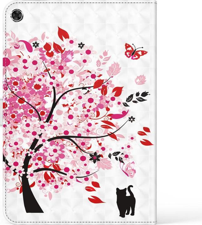 Productafbeelding Cover-Discount Galaxy Tab A8 10.5 - Etui glittereffect boom roze (Galaxy Tab A8)