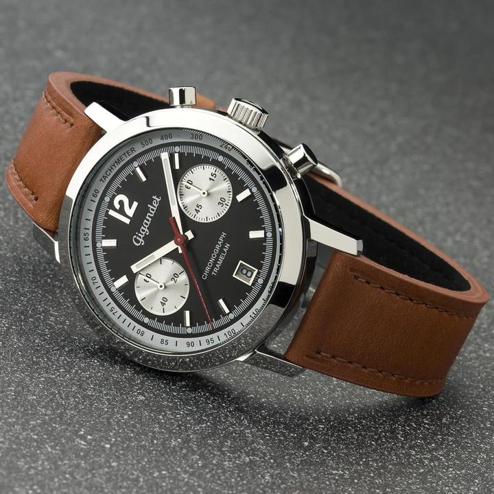 Immagine prodotto Gigandet Cronografo elegante con movimento al quarzo giapponese e cinturino in pelle