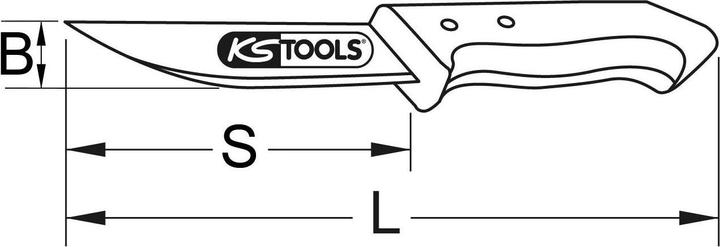 Actual product image KS Tools STAINLESS STEEL cutter, 180mm (1.80 cm)