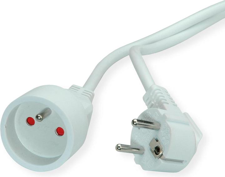 Actual product image Value Protective contact extension cable, 230VAC, UTE version, white, 10.0 m (10 m, CEE 7/3)