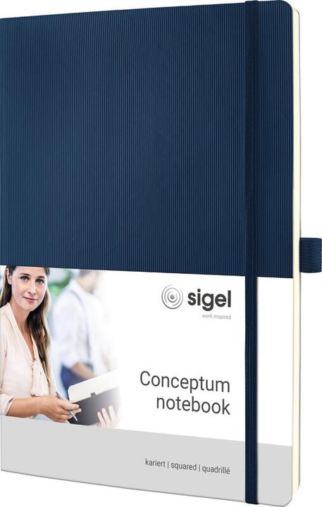 Actual product image Sigel Notebook CONCEPTUM Softcover Softwave (187 x 270 mm, Checked, Soft cover)