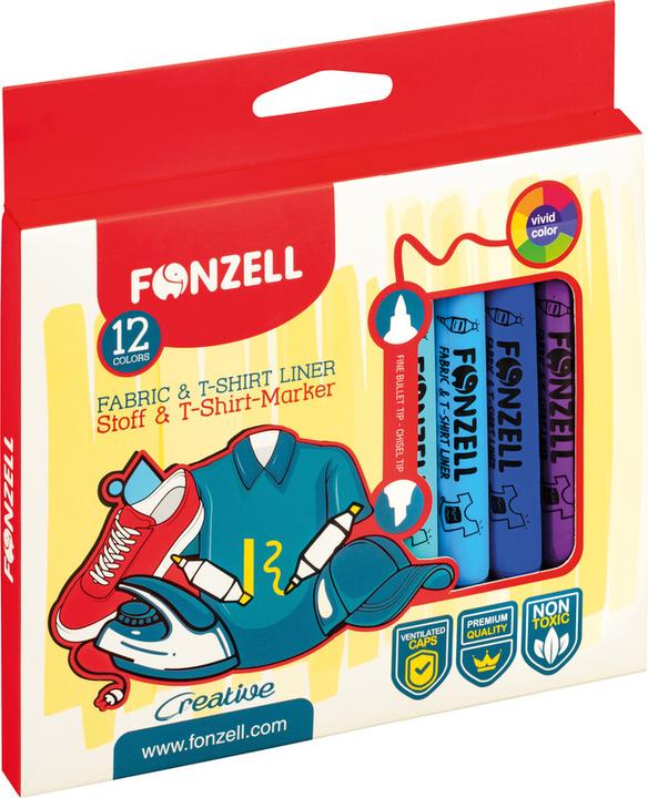 Produktbild Fonzell Textil Marker Creative Dual (12x)