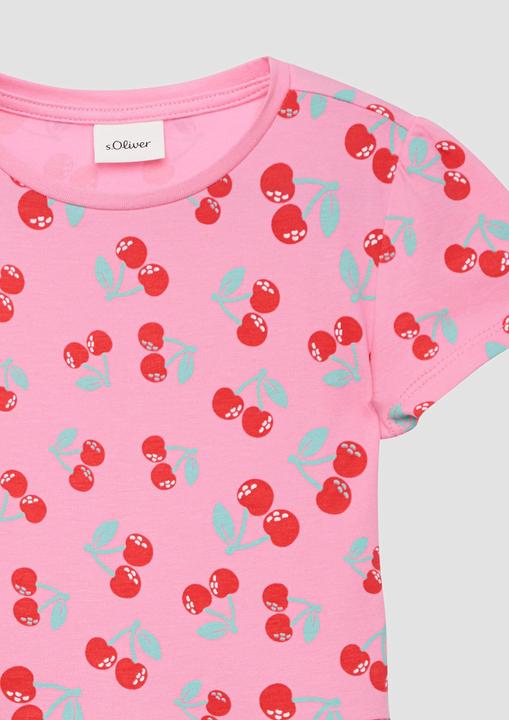 Actual product image S.Oliver Kleid Ausgestelltes Stufenkleid mit Puffärmeln (98)