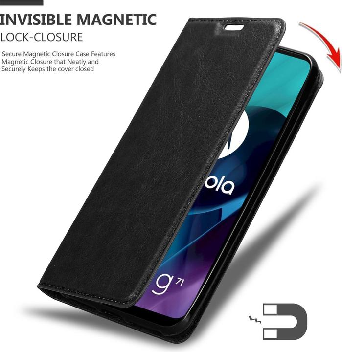 Actual product image Cadorabo Book Invis. Magnet sleeve (Motorola Moto G71 5G)