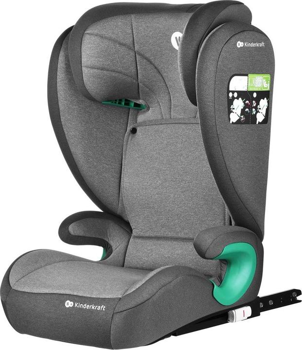 Image du produit KinderKraft Junior Fix 2 I-Size Rocket Grey (Siège pour enfant, Norme ECE R129/i-Size)