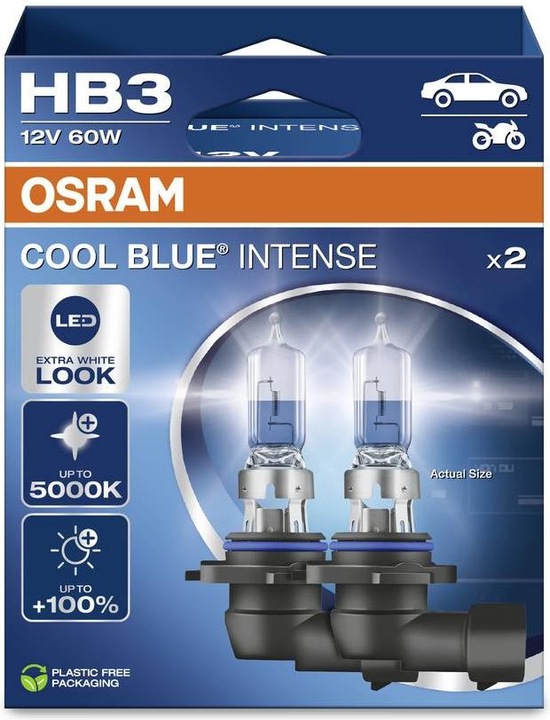 Actual product image Osram Cool Blue Intense (HB3)