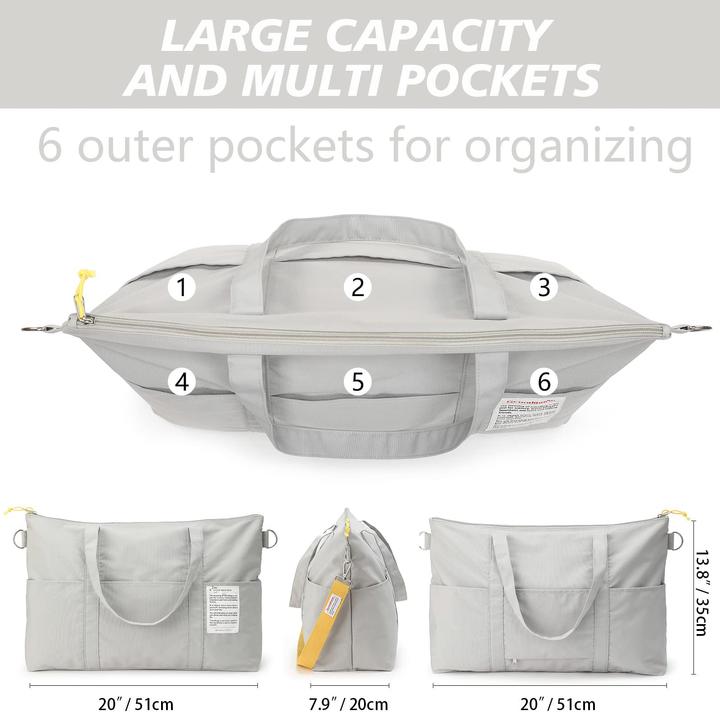 Produktbild Only-Bags.Store Travel Duffel Bags, wasserdichte Sporttasche Übernachtungstasche Handgepäck Tasche (55 l)