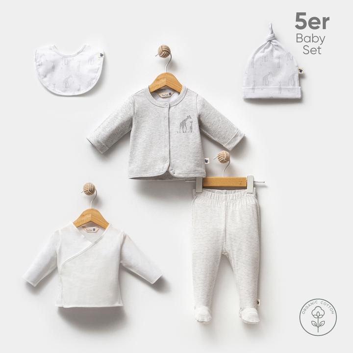 Produktbild TotsTale Premium 10-teiliges Geschenkset aus Bio-Baumwolle – Erstausstattung für Neugeborene (50, 56, 62, 68)