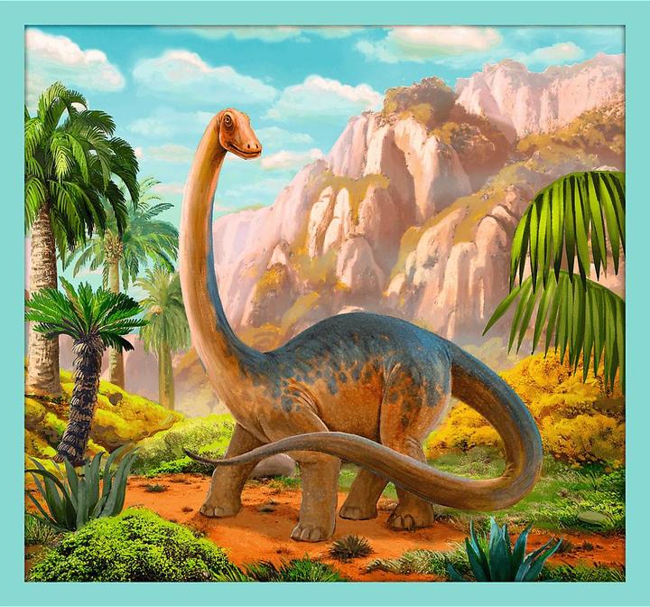 Actual product image Trefl Puzzle 10in1 In the world of dinosaurs 90390 (48 pieces)