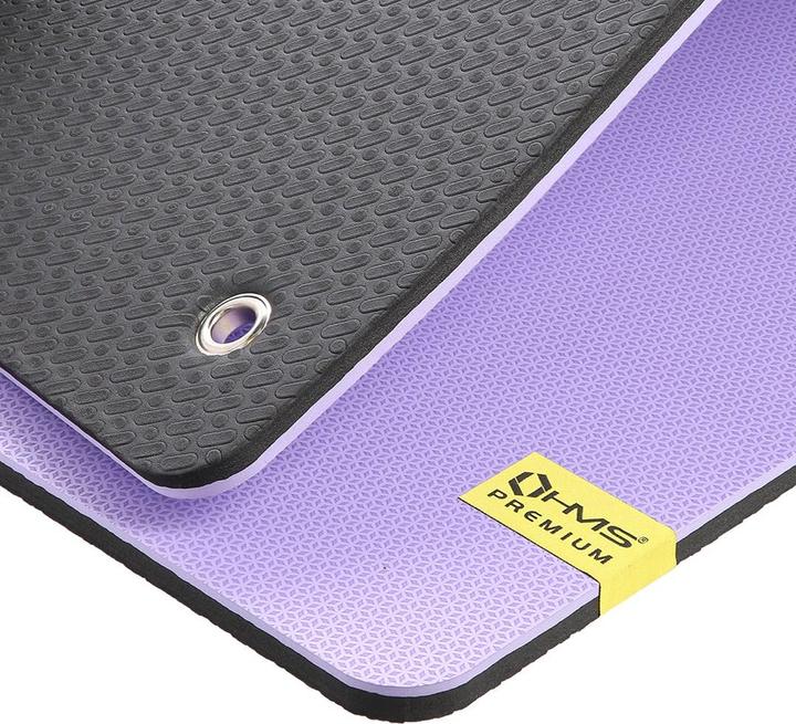 Actual product image HMS Premium MFK07 Purple Club Fitness Mat with Holes (15 mm)
