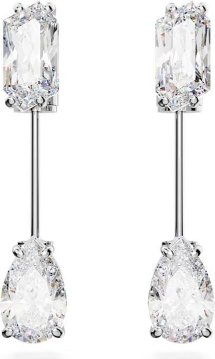 Swarovski Mesmera Bar Earrings Various Cuts White (Swarovski Metal)