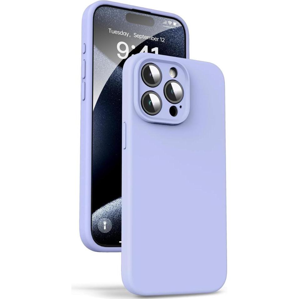 Screenguard Apple iPhone 15 Pro Max Liquid Silicone Camera Protector Case (Apple iPhone 15 Pro Max), Smartphone Hülle, V...