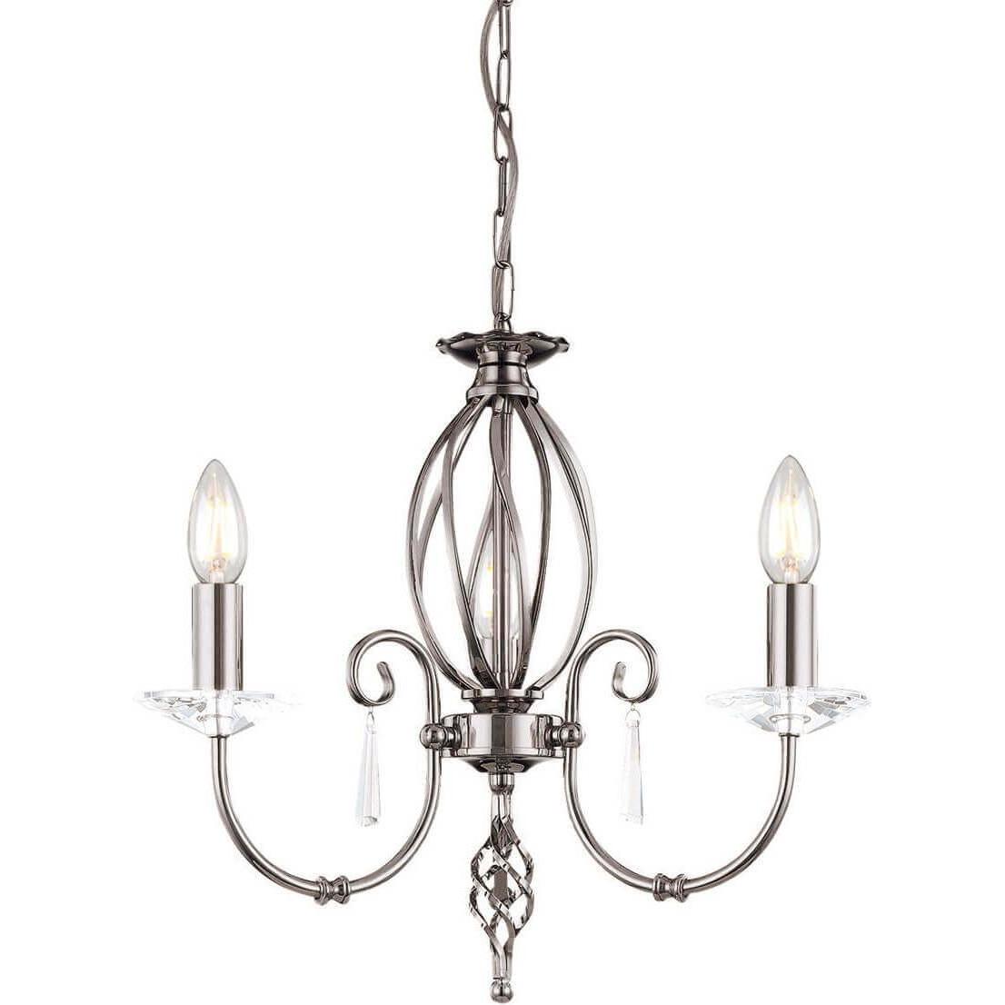 Thumbnail - Elstead Lighting, Kronleuchter, Aegean Kronleuchter E14 3-fach Poliertes Nickel (38 cm)