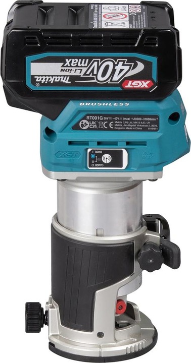 Productafbeelding Makita RT001GM205 Multifunctionele bovenfrees 40V max. / 4 Ah 2 accu's + lader in MAKPAC