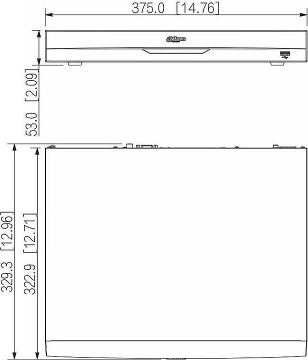 Actual product image Dahua NET VIDEO RECORDER 8CH 8POE/NVR4208-8P-EI (Network Video Recorder (NVR))