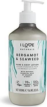 Produktbild I LOVE Naturals Hand & Body Lotion balsam do ciała i rąk Bergamot & Seaweed 500ml (500 ml)