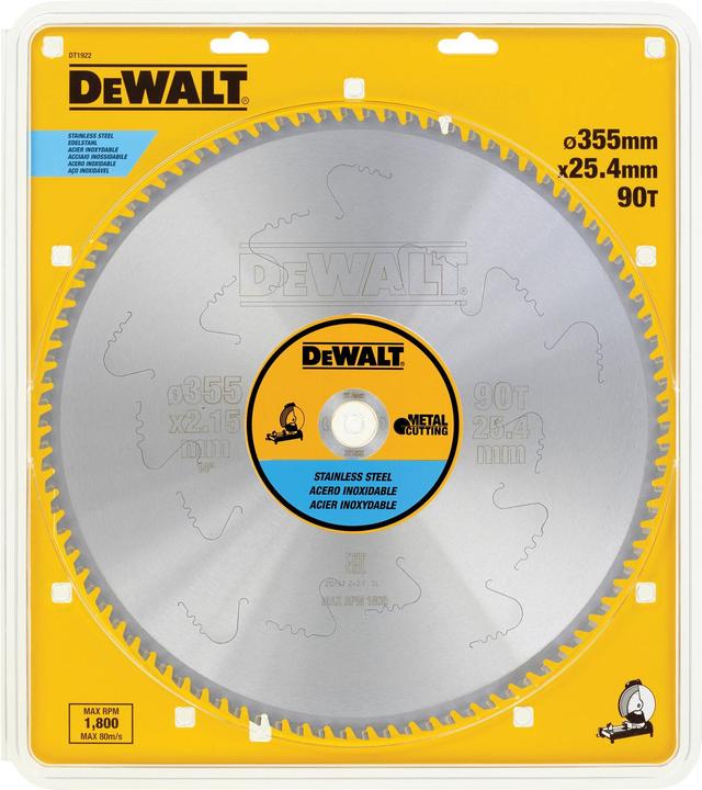 Actual product image DeWalt Ø 355mm metal circular saw blade 25.4mm