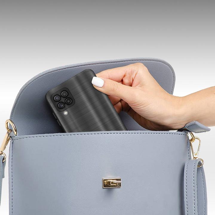 Image du produit Cadorabo Housse pour Samsung Galaxy A22 4G en TPU brossé Protection caméra style LM160 (Samsung Galaxy A22)