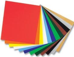 Actual product image Folia Coloured gummed paper assorted colours 80 gsm 12 sheets (80 g/m², 12 x)