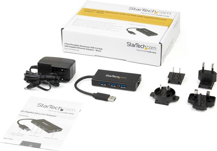 Produktbild StarTech USB 3.0 to 3-port USB Hub (USB-A, 3 Ports)