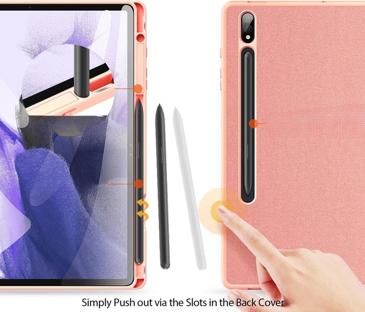 Produktbild Dux Ducis Galaxy Tab S9+ - Domo Case rosa (Galaxy Tab S9+)