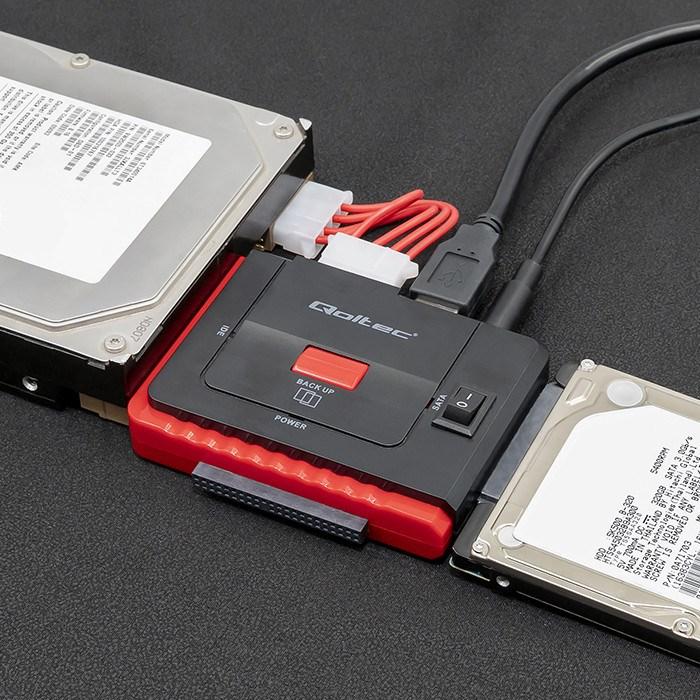 Produktbild Qoltec 50645 Adapter USB 3.0 to IDE SATA