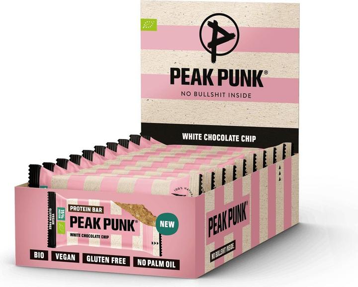 Peak Punk Bio Protein Bar (Weisse Schokolade, 12 Stk., 660 g)