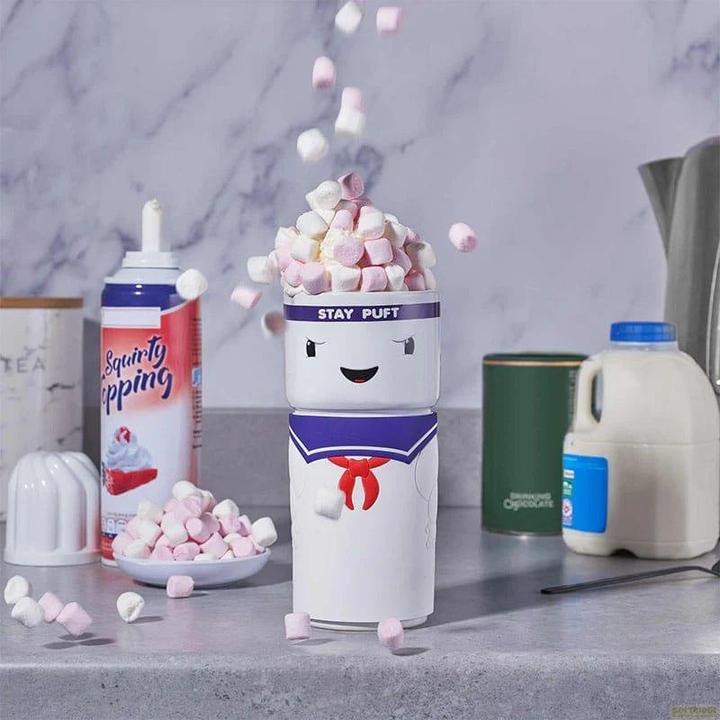 Actual product image Numskull SOS Fantômes - Mug isotherme réutilisable Coscup Bibendum Chamallow Stay Puft (400 ml)