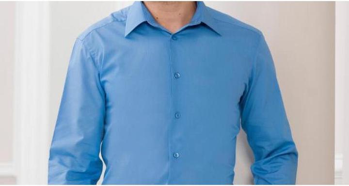 Produktbild Russell Collection Popeline Hemd Langarm pflegeleicht (3XL)