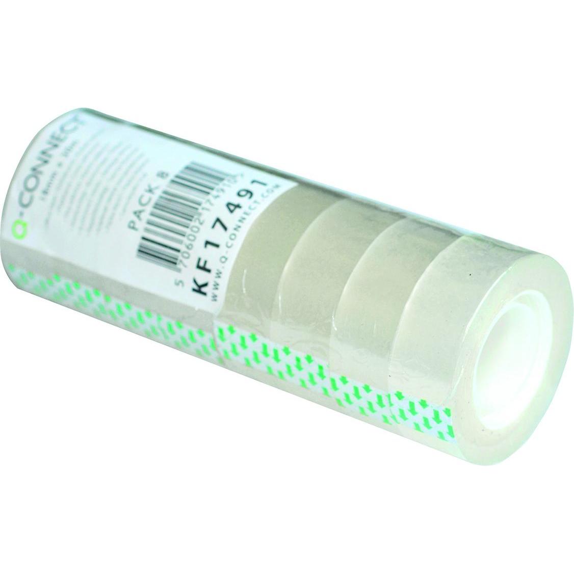 Q-Connect, Klebeband, Büroband, 18mm, 30m, 8 Stk. (520 mm)