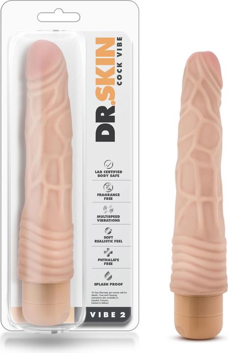 Actual product image Blush Dr. Skin â Cock Vibe no2 vibrator â Beige