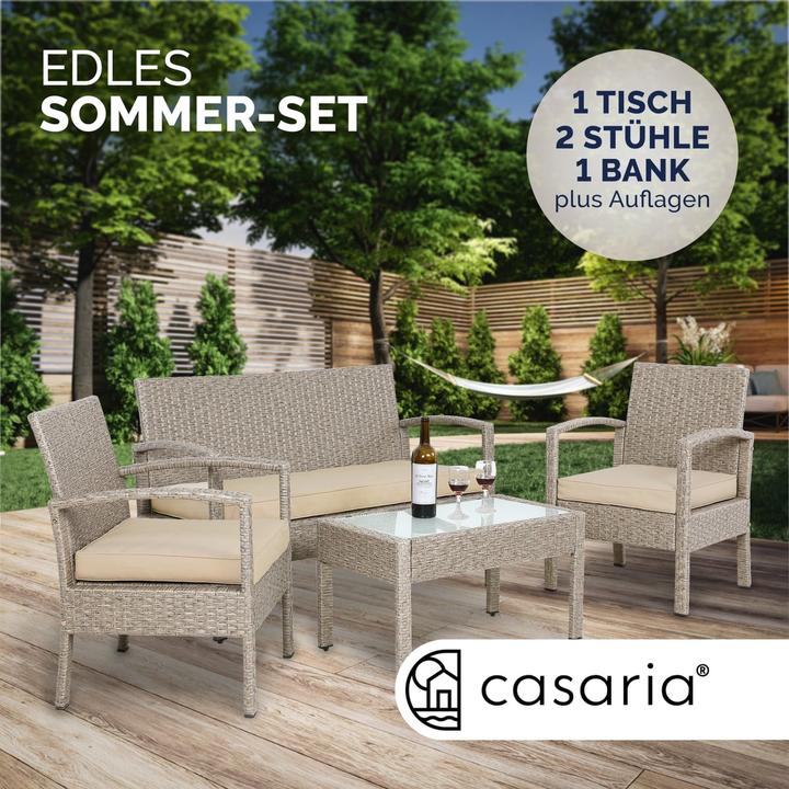 Produktbild Casaria Sitzgruppe (107 x 40 x 41 cm)