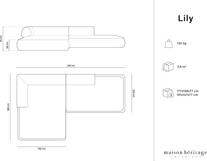 Produktbild Maison Heritage Lily (Ecksofa, Modular Sofa)