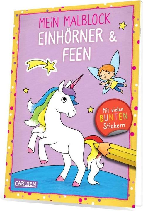 Produktbild Mein Malblock: Einhörner & Feen