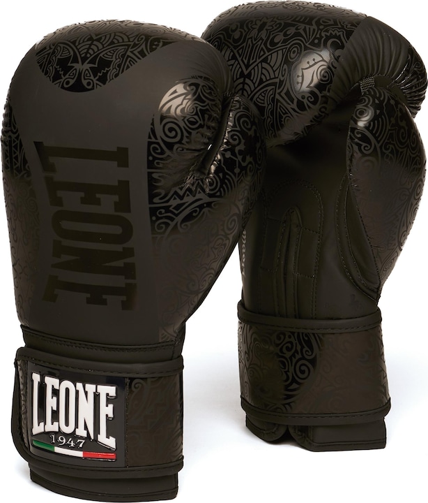 Produktbild Leone Boxhandschuhe Maori Schwarz GN070 (14 OZ)