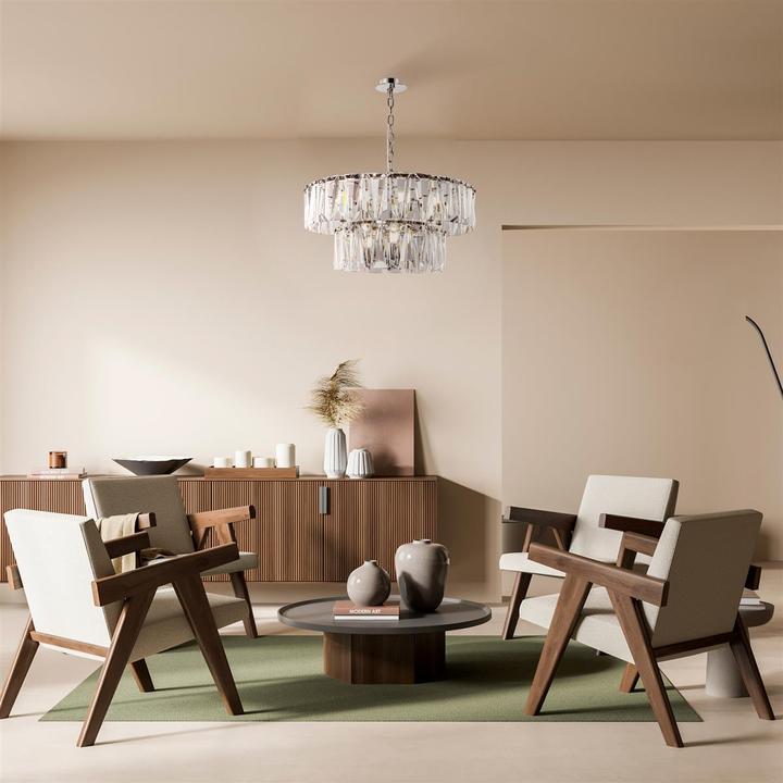 Produktbild Maytoni Puntes Pendelleuchte, Hängeleuchte 12x E14 Chrom (E14)