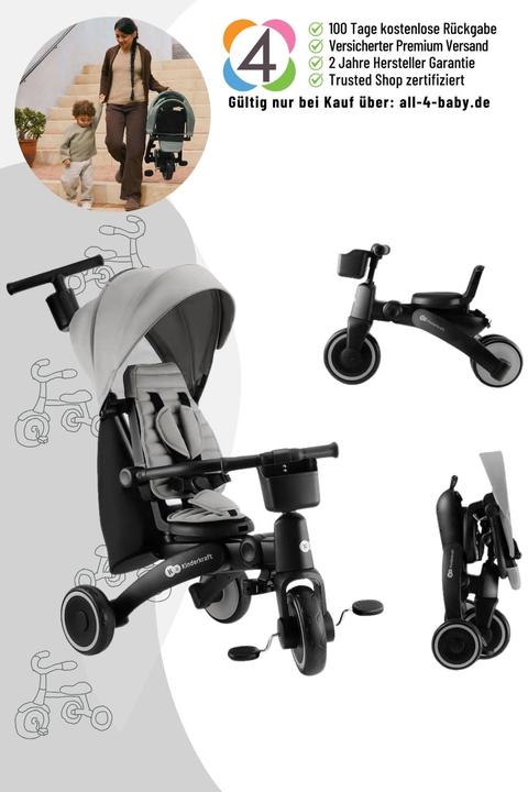 Produktbild KinderKraft Tricycle JAZZ 2 GREY