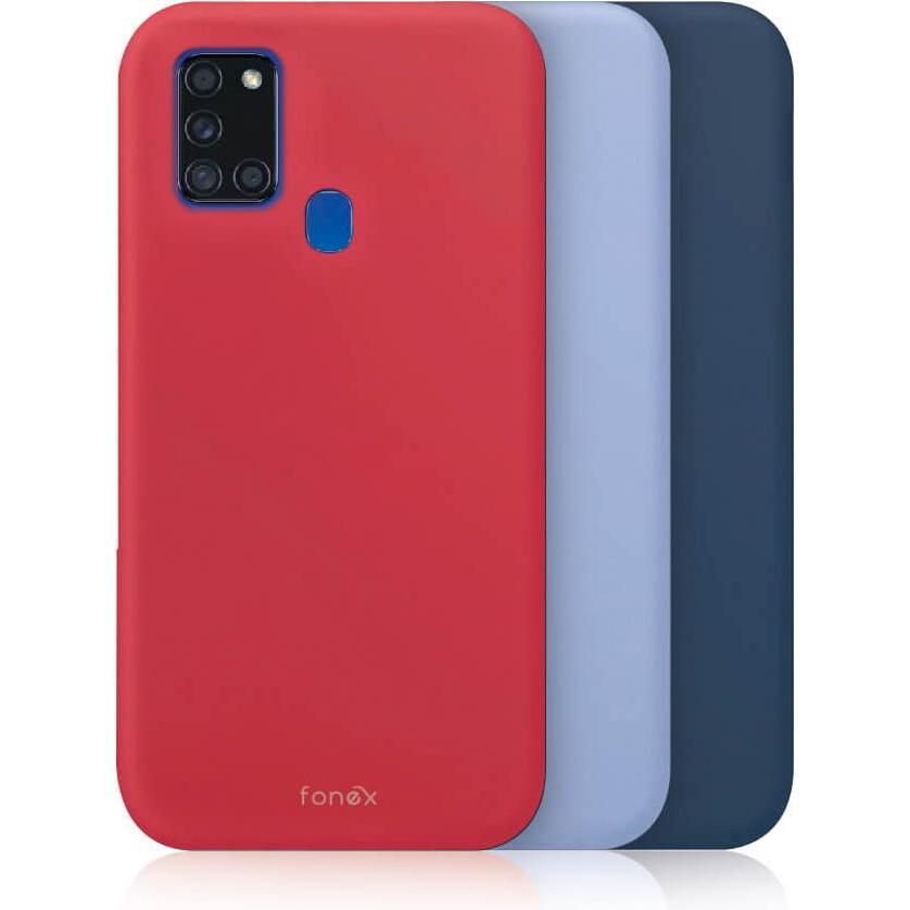 Fongex Galaxy A21s - Rainbow Set à 3 Stk. Silikonhülle (Samsung Galaxy A21s), Smartphone Hülle, Mehrfarbig