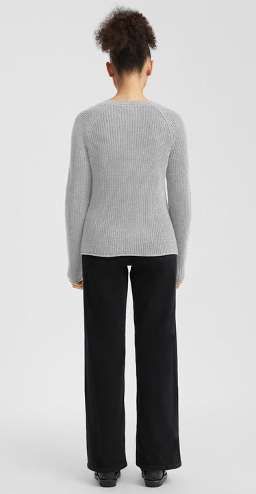 Produktbild s.Oliver Strickpullover Melierter Strickpullover mit Raglanärmeln (L)