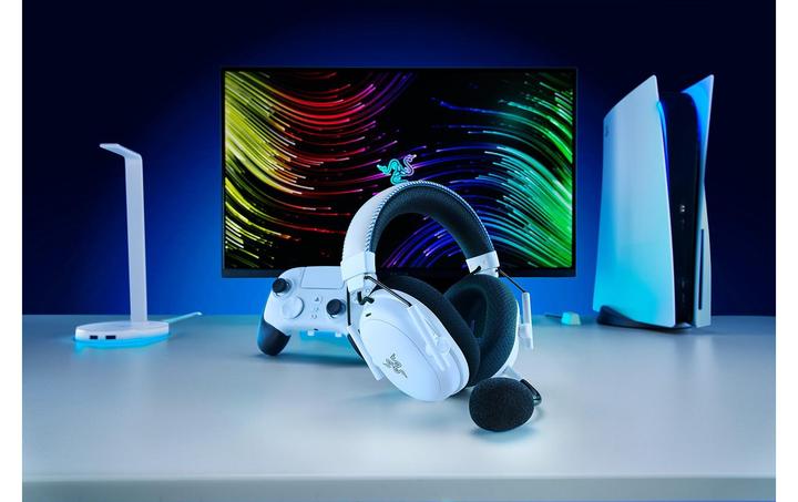 Produktbild Razer BlackShark V3 Pro for PlayStation - White (Kabelgebunden, Kabellos)