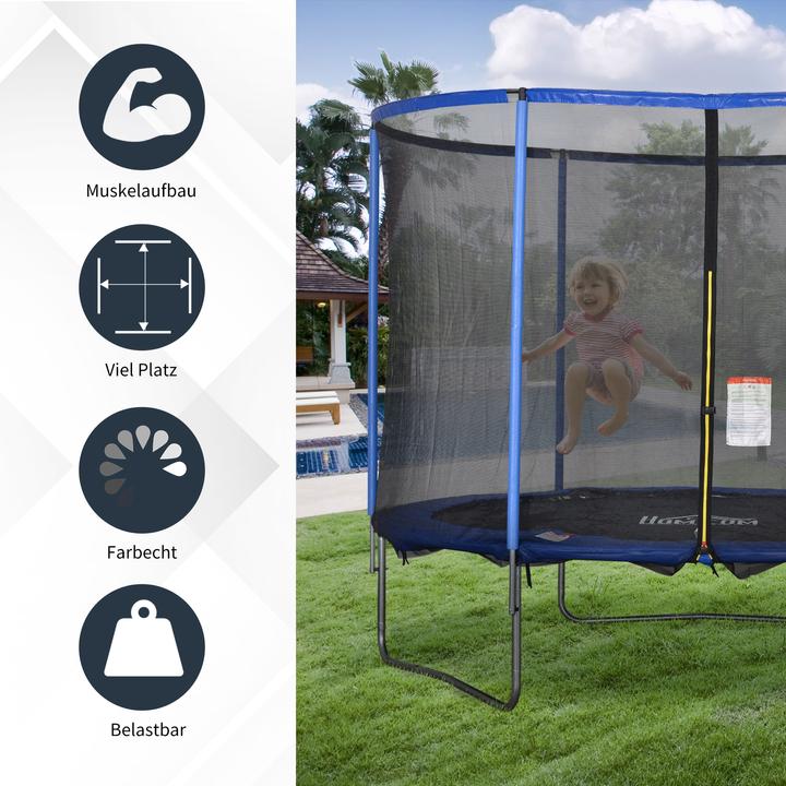 Produktbild Homcom Trampolin mit Sicherheitsnetz (305 cm)