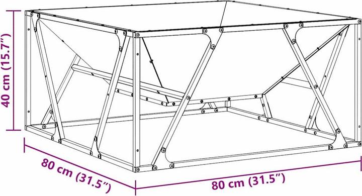 Immagine prodotto vidaXL Outdoor Feuerplatz (80 cm)