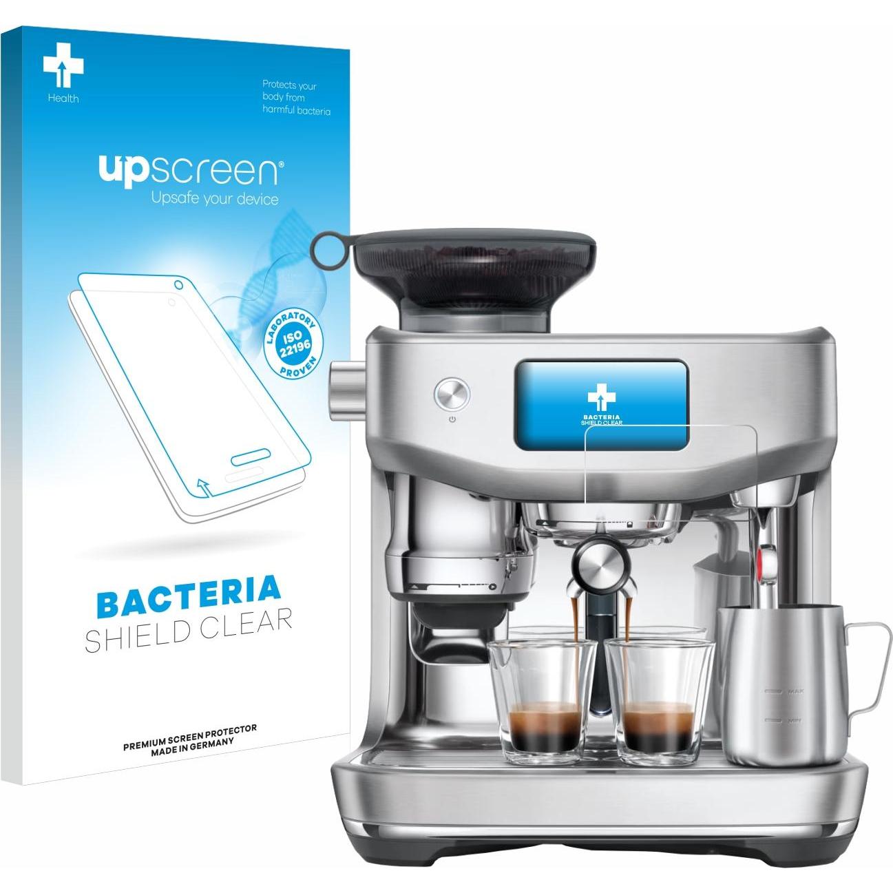 upscreen Schutzfolie Displayschutz Displayschutzfolie Folie Klar antibakteriell, Zubehör Kaffeemaschinen, Transparent