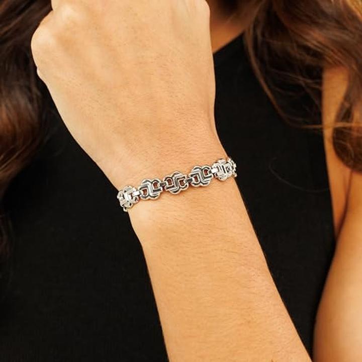 Immagine prodotto Hugo Boss Fashion Steel Bracelet Double B 1580740 (17.20 cm, Acciaio inossidabile)