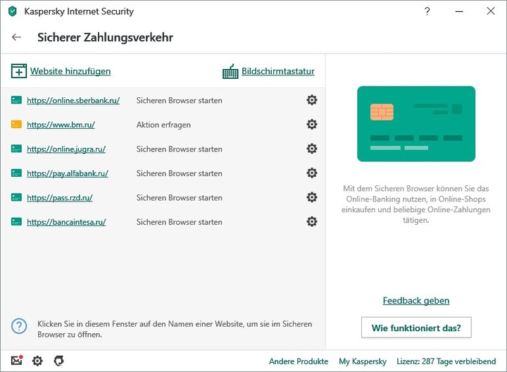 Produktbild Kaspersky Internet Security (1 User, 12 Monate)